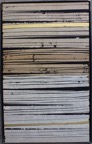 Sahara 50x30 Collage-Décollage, 24 Karat Gold auf Papier auf Holz im Metallrahmen 